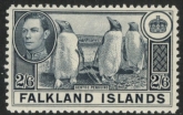 1938  Falkland Islands. SG.160  2/6d slate U/M (MNH)