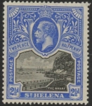 1913 St. Helena SG.76 2½c black and bright blue mounted mint