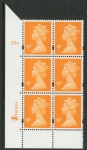 Y1675 (U177)  9p yellow orange  2B DLR Cyl. D1 dot  blue fluor perf RE PVA bluish. U/M (MNH)