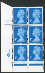 Y1669 (U132E)  4p new blue  2B Harr/DLR Cyl. 1 no dot Phos 45 blue fluor PVA (bluish).U/M (MNH)