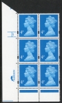Y1669 (U132E)  4p new blue  2B Harr/DLR Cyl. 1 no dot Phos 47 blue fluor PVA (bluish).U/M (MNH)