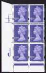 Y1743 (U482) £1 bluish violet. Harrison. PVA bluish. Cyld. 1 no dot.  phos.45 U/M (MNH)