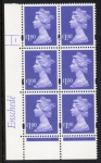 Y1743 (U480) £1 bluish violet. Enschedé. PVA bluish. Cyld. 1 no dot. U/M (MNH)