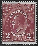 1924 Australia  SG.78 2d deep red-brown (ASC97B)  very lightly mounted mint.