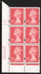 Y1690 (U292) 25p rose-red. 2B.  Enschedé Cyld. 1 no dot. PVA bluish. Blue Fluor. U/M (MNH)