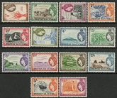 1954 Tristan Da Cunha SG.14-27 Definitives Set of 14 values Mounted Mint
