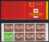 1997 FW9a £2.00 red cover 7x26p, 1x20p (corrected 200gm rate 45p) Litho Questa.  U/M (MNH)