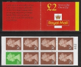 1998 FW10 £2.00 red cover 7x26p, 1x20p Photogravure. Questa.  U/M (MNH)