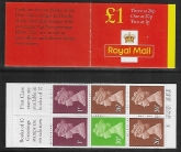 1997 FH41a £1.00 red cover. (corrected rate 45p) 3x26p 1x20p 2x1p  Litho. Questa.  U/M (MNH)