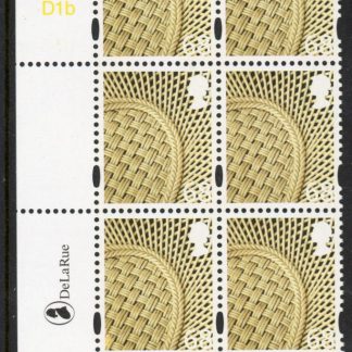 NI100  68p vase. Cyld. D1b x 3    phos. D1b blue fluor   printed by DLR U/M (MNH)