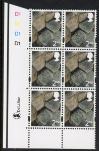 NI122  2nd  basalt. Cyld. D1x4 no dot  phos. D1 .  printed by DLR U/M (MNH)