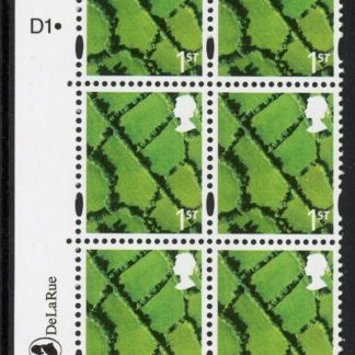 NI123  1st  Fields. Cyld. D1x3  dot  phos. D1  printed by DLR U/M (MNH)