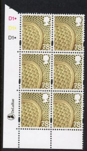 NI128 78p vase. Cyld. D1D1D1 dot phos D1. printed by DLR U/M (MNH)