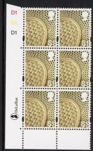 NI129 81p vase. Cyld. D1D1D1 phos D1. printed by DLR U/M (MNH)