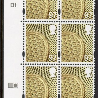 NI131  97p vase. Cyld. D1D1D1 phos D1.  (right grid) printed by DLR U/M (MNH)