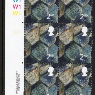 NI89  2nd  basalt. Cyld. W1 x 4    phos. W1 blue fluor   printed by Walsall U/M (MNH)