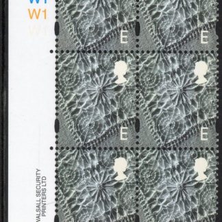 NI91  'E'  linen. Cyld. W x 3    phos. W1 blue fluor   printed by Walsall U/M (MNH)