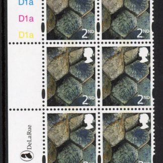 NI94  2nd basalt. Cyld. D1a x 4    phos. D1a blue fluor   printed by DLR U/M (MNH)