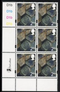 NI94  2nd basalt. Cyld. D1b x 4    phos. D1B blue fluor   printed by DLR U/M (MNH)