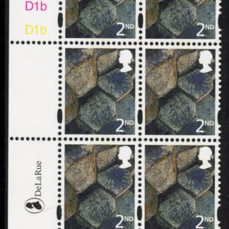 NI94  2nd basalt. Cyld. D1b x 4    phos. D1B blue fluor   printed by DLR U/M (MNH)