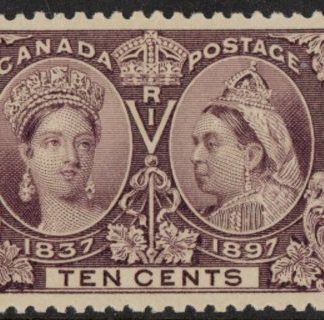 1897 Canada SG.131  10c purple mounted mint.