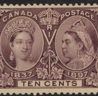 1897 Canada SG.131 10c purple. unmounted mint.
