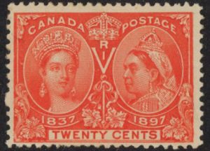 1897 Canada SG.133 20c vermilion unmounted mint.