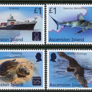 2026 Ascension SG.TBA  Blue Belt Programme set 4 values U/M (MNH).