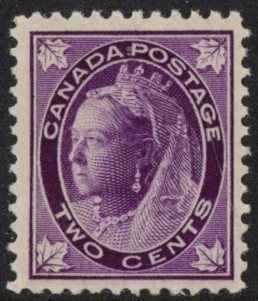1897 Canada SG.144 2c violet  mounted mint.