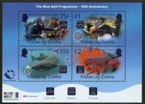 2026 Tristan Da Cunha SG.TBA Blue Belt Programme. mini sheet U/M (MNH).