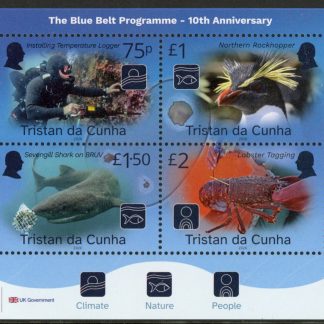 2026 Tristan Da Cunha SG.TBA  Blue Belt Programme. mini sheet U/M (MNH).