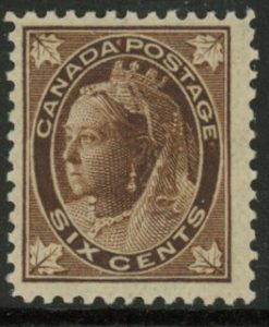 1897 Canada SG.147 6c brown. U/M (MNH)