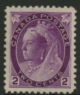 1897 Canada SG.153 2c violet  very lightly mounted mint.