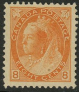 1898 Canada SG.161 8c orange-yellow. mounted mint.