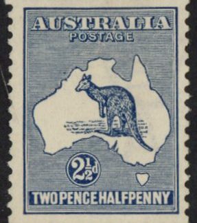 1915 Australia SG.25 2½d Indigo Die 2 mounted mint.