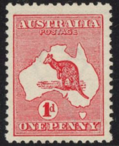 1913 Australia SG.2d 1d red die 2 U/M (MNH)