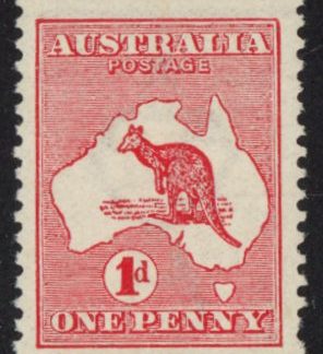 1913 Australia SG.2d 1d red die 2 U/M (MNH)