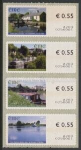 2008 Ireland M1-4 Inland Waterways Set of 4 values S/A