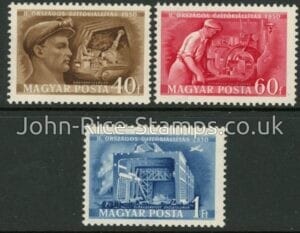1950 Hungary SG.1129-31 National Inventions Set of 3 values U/M (MNH)