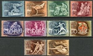 1950 Hungary SG.1144-53 Sports Set of 10 values U/M (MNH) (Cat. £24.00)
