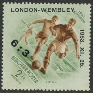 1953 Hungary SG.1333 Air Hungarian Football Tream's Victory at Wembley U/M (MNH)