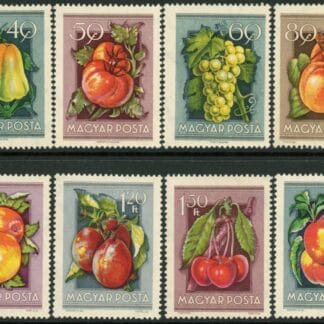 1954 Hungary SG.1377-84 Fruits Set of 8 values U/M (MNH)