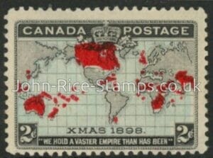 1898 Canada SG.166 Imperial Penny Postage. 2c Lavender U/M (MNH)