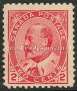 1911 Canada SG.176 2c rose-carmine. U/M (MNH).