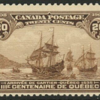 1908  Canada  SG.195  20c dull brown. Quebec Centenary. U/M (MNH)