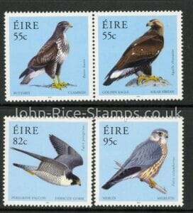 2010 Ireland SG.2019-22 Birds of Prey Set of 4 values U/M (MNH)