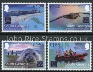 2026 South Georgia SG.TBA  Blue Belt Programme. set 4 values U/M (MNH).