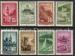 1947 Hungary SG.987-94 Air Set of 8 values U/M (MNH)