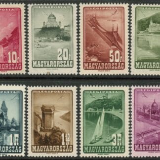 1947 Hungary SG.987-94 Air Set of 8 values U/M (MNH)