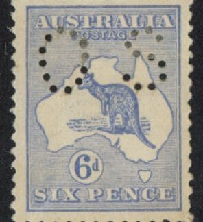 1915 Australia SG.O46  6d ultramarine mounted mint.